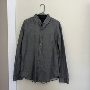 Hugo Boss button down collar long sleeve shirt.